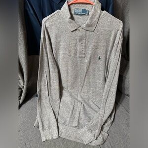 Polo Ralph Lauren long sleeve Polo Shirt L Tall grey